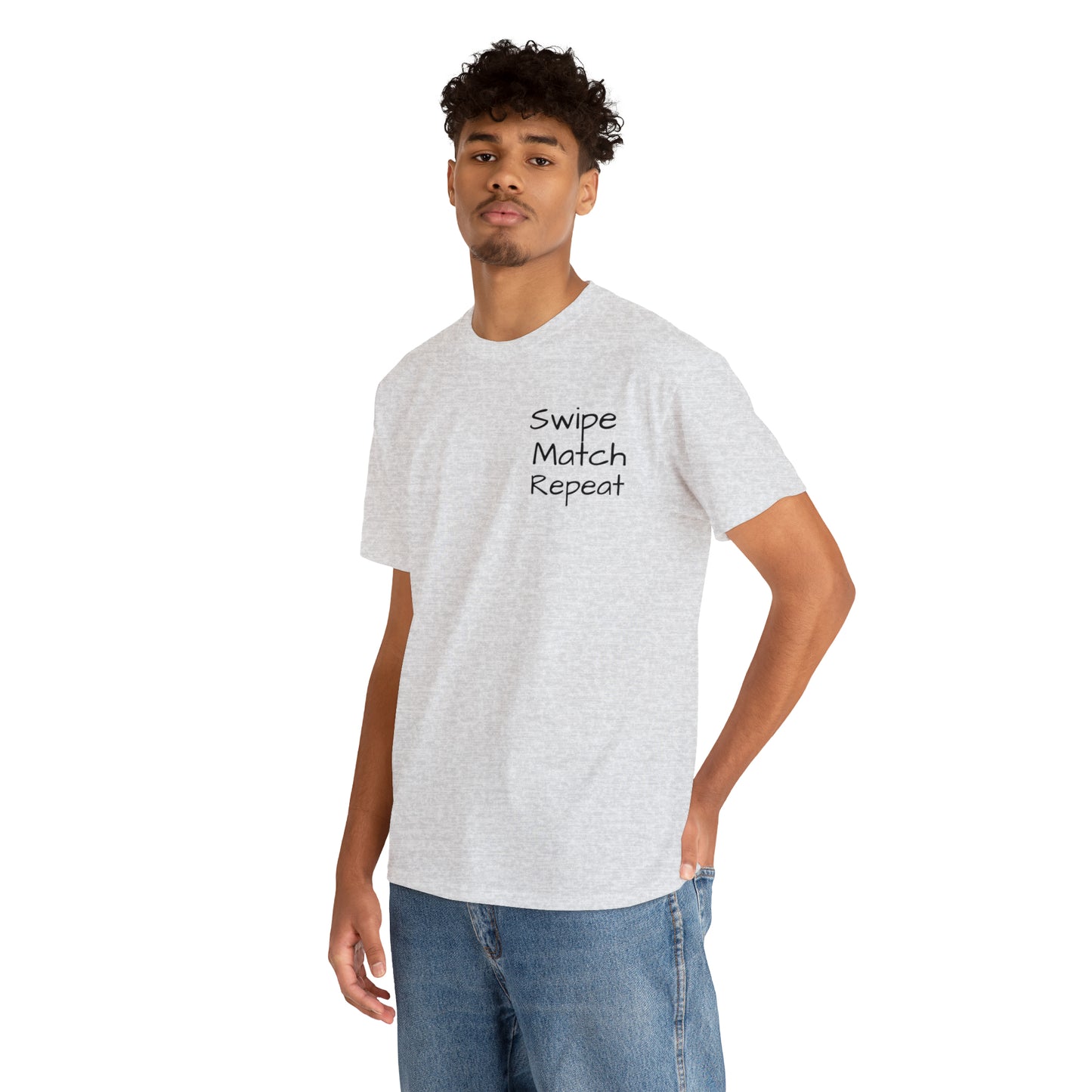 Swipe Match Repeat - Unisex Heavy Cotton Tee