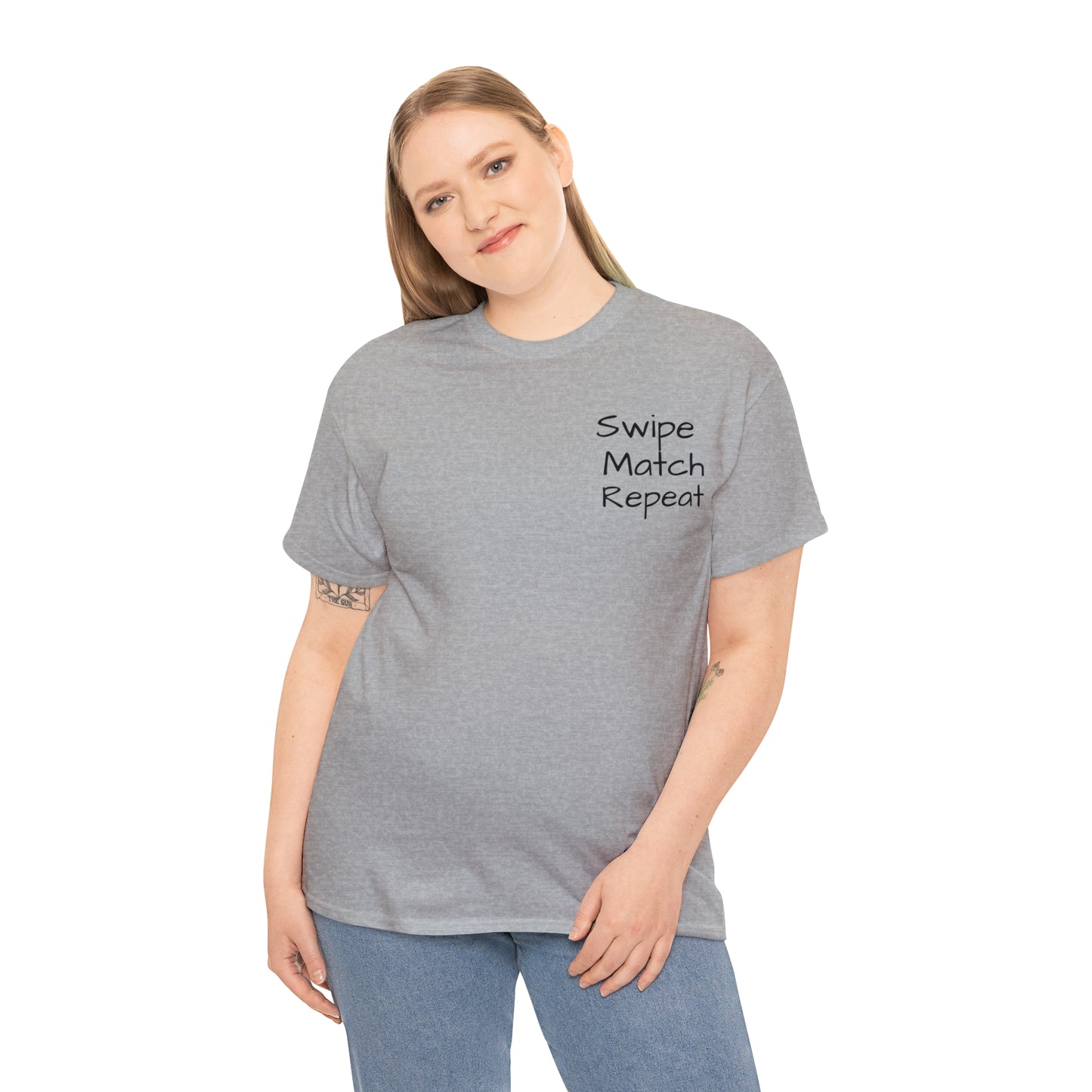 Swipe Match Repeat - Unisex Heavy Cotton Tee
