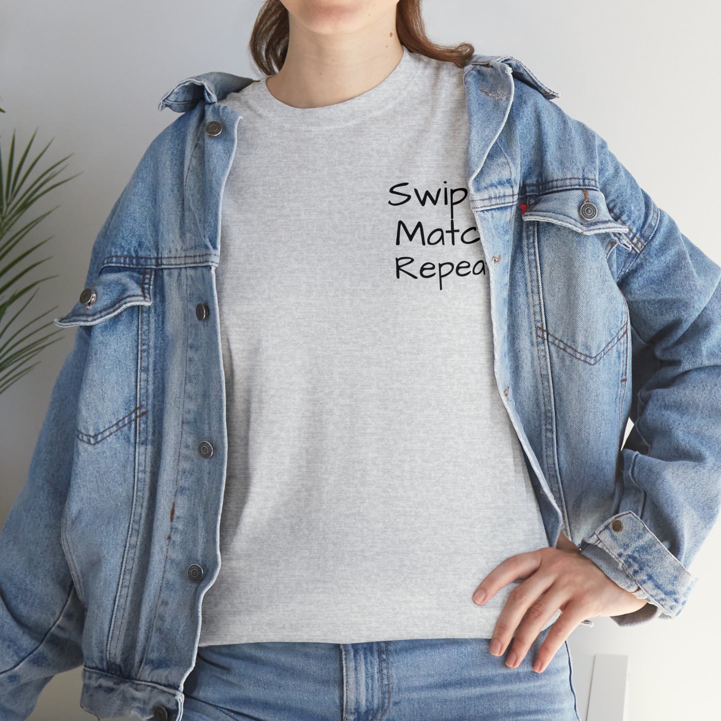 Swipe Match Repeat - Unisex Heavy Cotton Tee