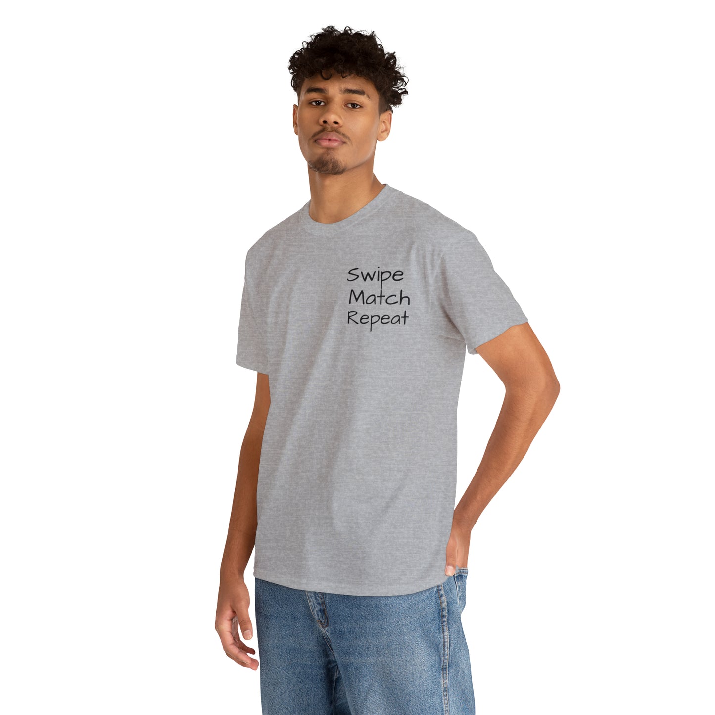 Swipe Match Repeat - Unisex Heavy Cotton Tee