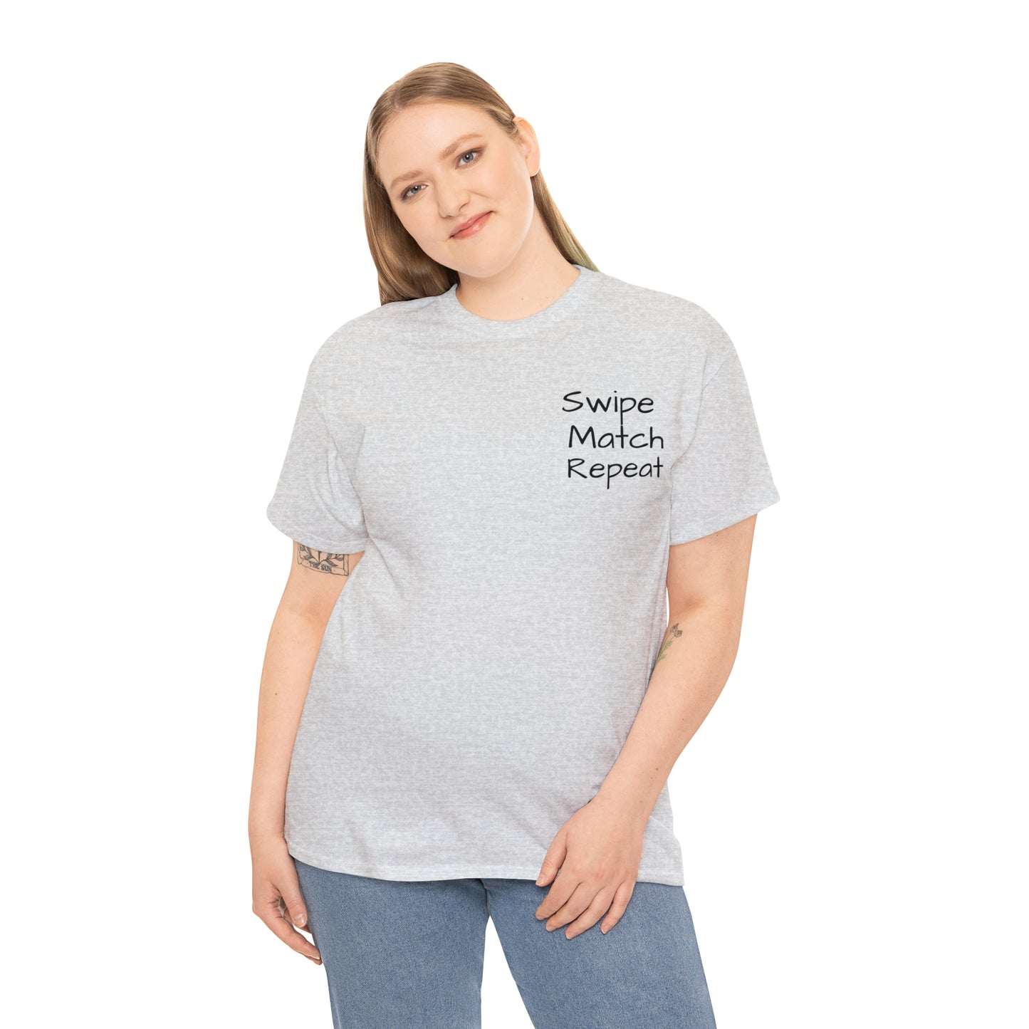 Swipe Match Repeat - Unisex Heavy Cotton Tee