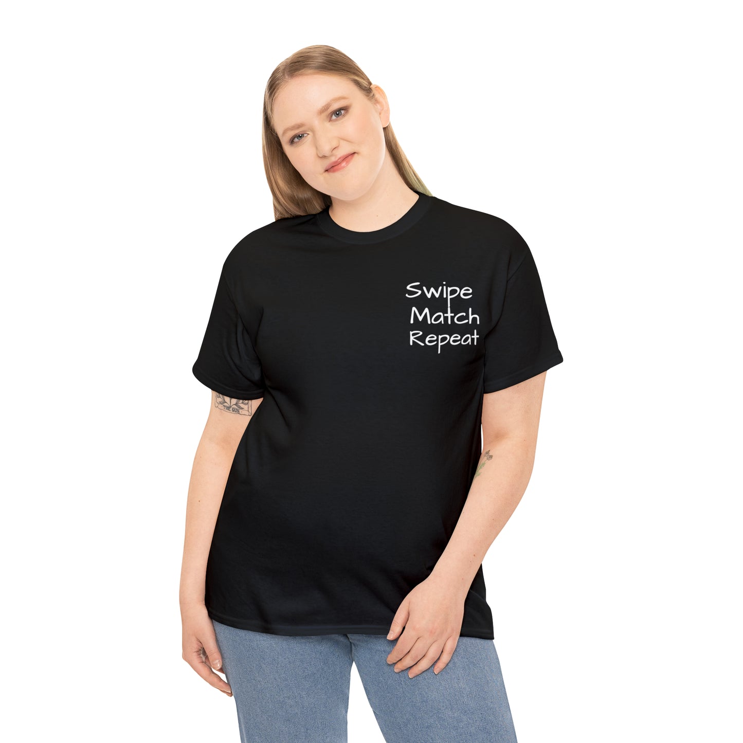 Swipe Match Repeat - Unisex Heavy Cotton Tee