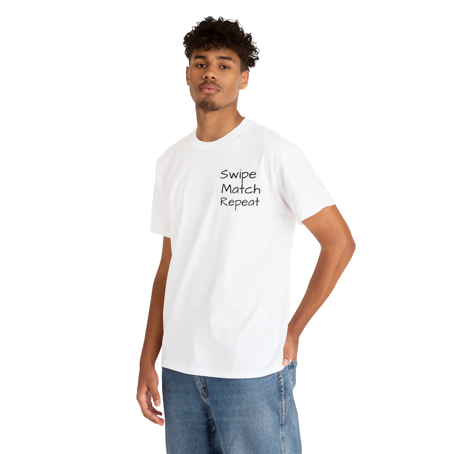 Swipe Match Repeat - Unisex Heavy Cotton Tee
