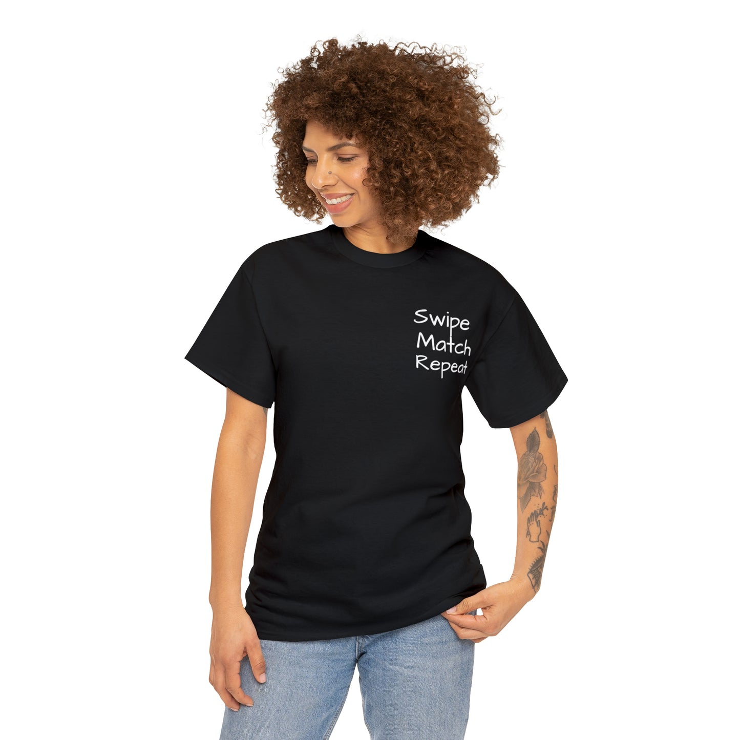 Swipe Match Repeat - Unisex Heavy Cotton Tee