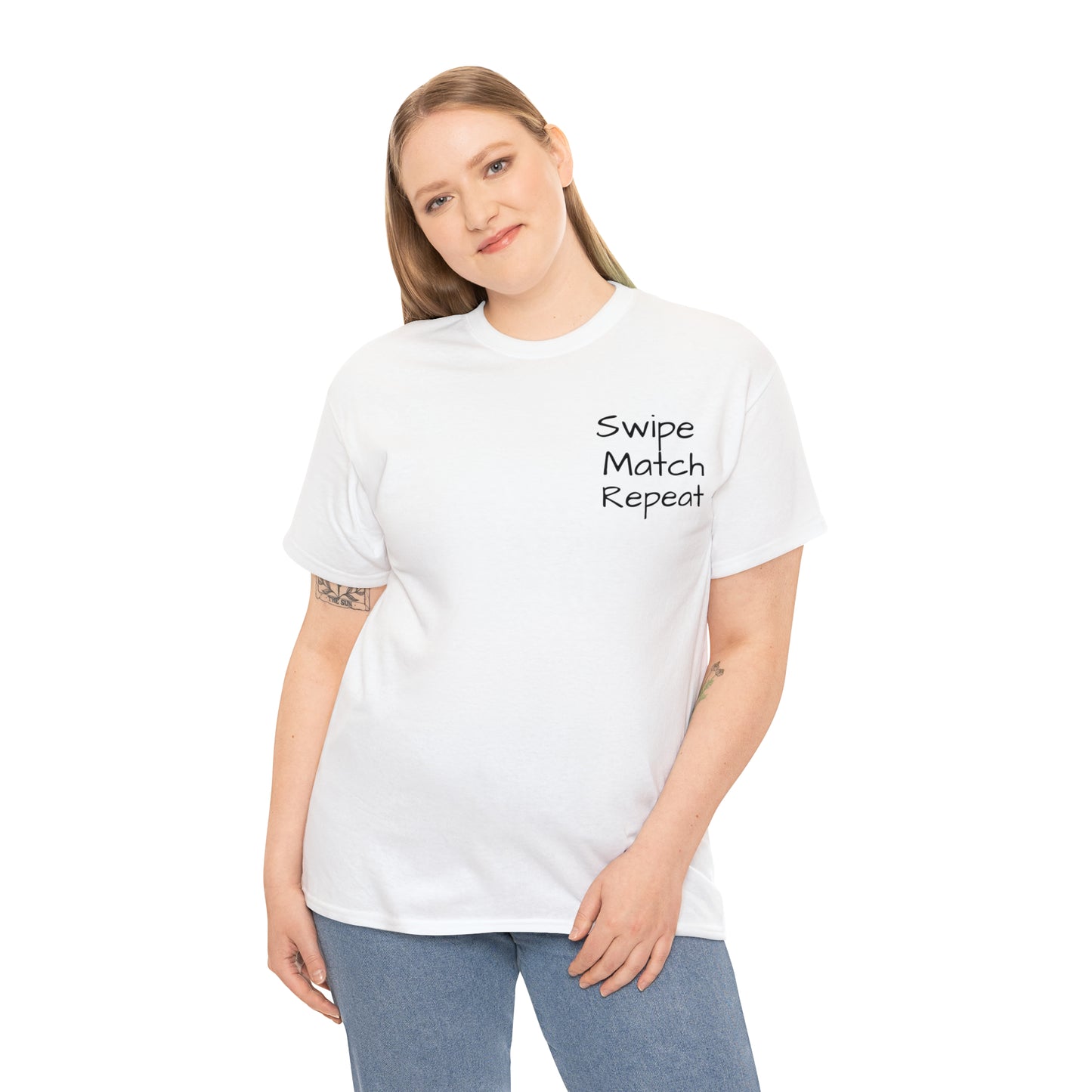 Swipe Match Repeat - Unisex Heavy Cotton Tee