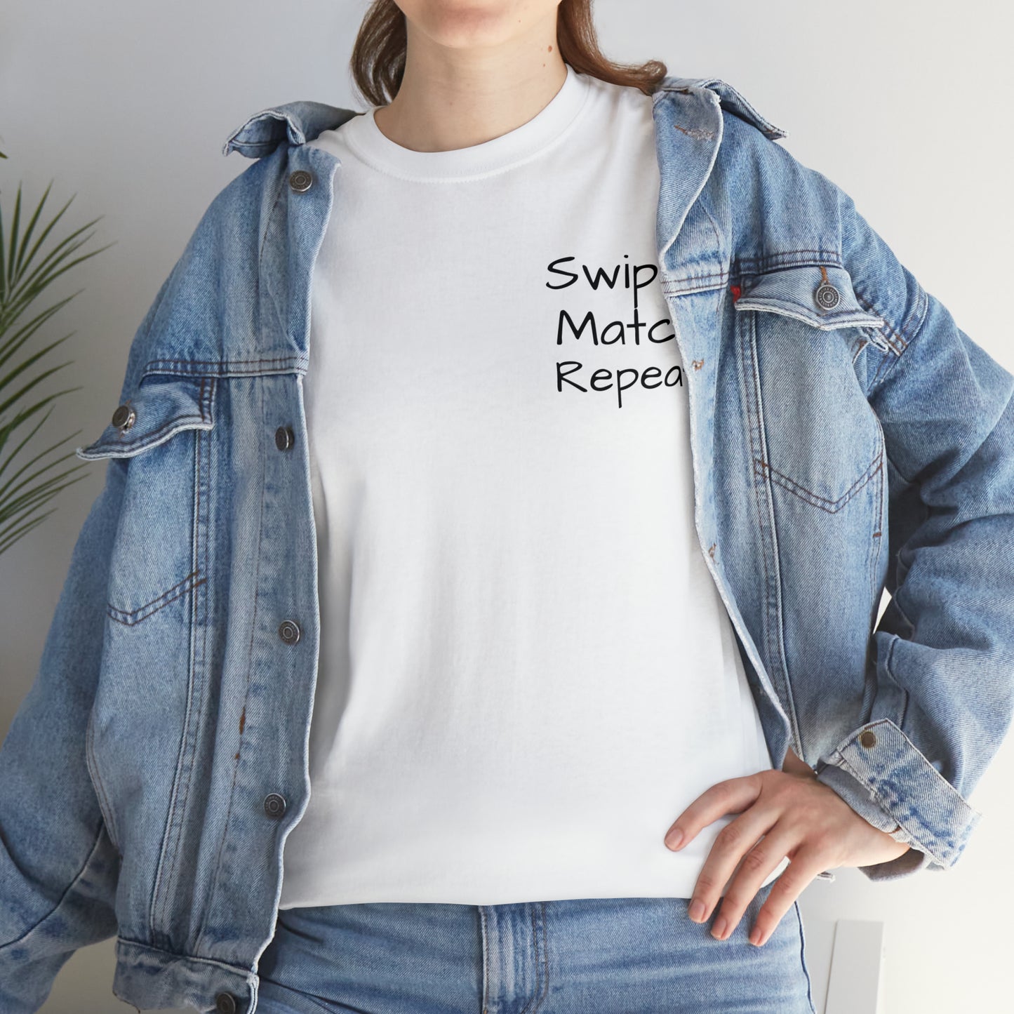 Swipe Match Repeat - Unisex Heavy Cotton Tee