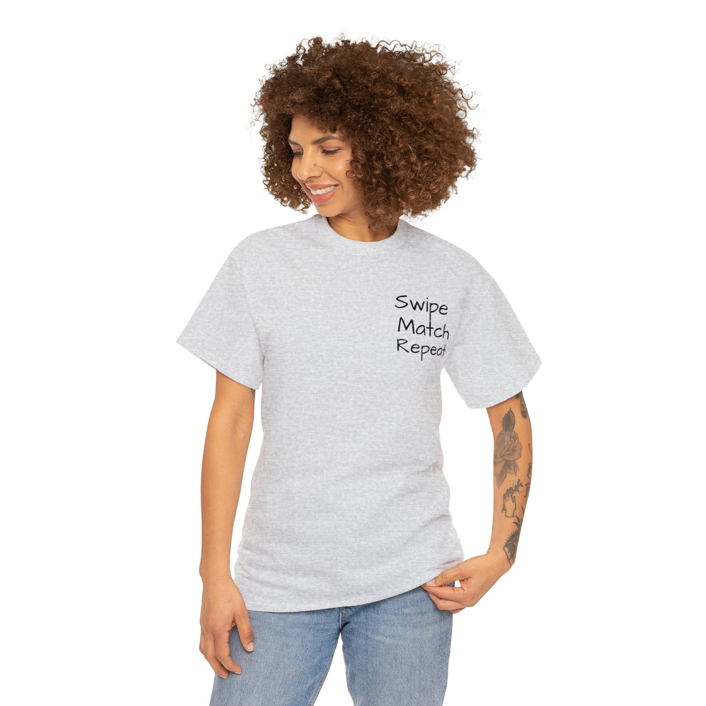 Swipe Match Repeat - Unisex Heavy Cotton Tee