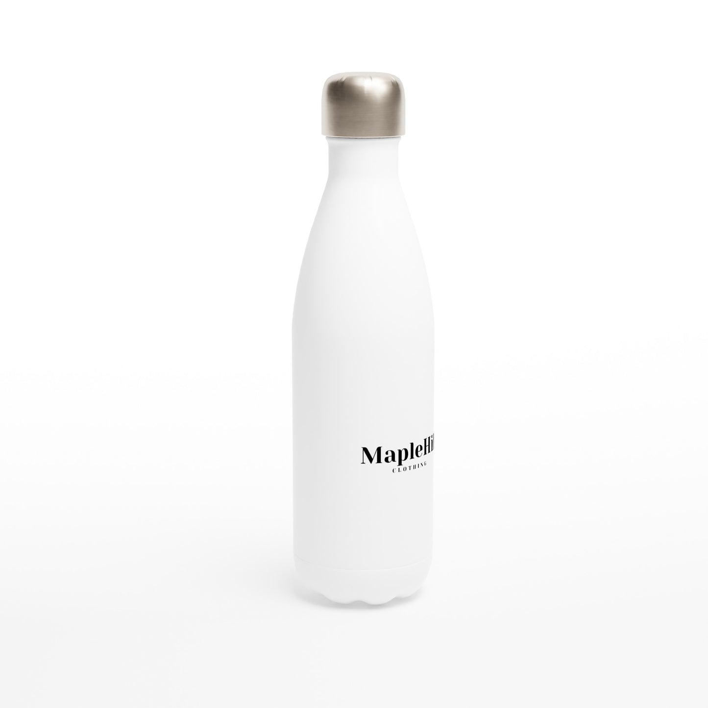 White 17oz Stainless Steel Water Bottle
