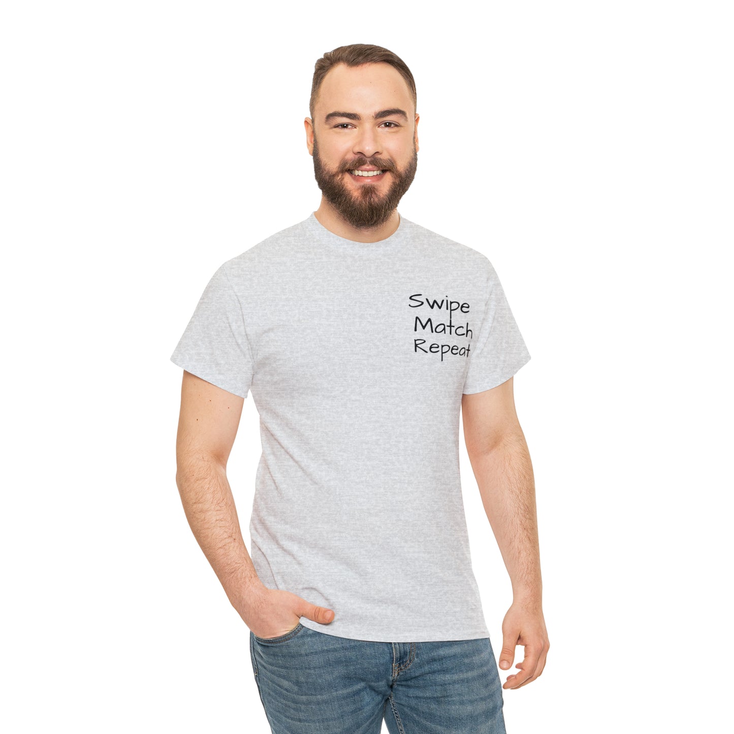 Swipe Match Repeat - Unisex Heavy Cotton Tee